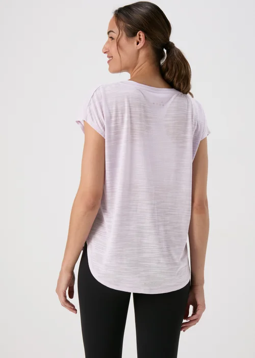 Souluxe Lilac V Neck T-Shirt - S Image 2