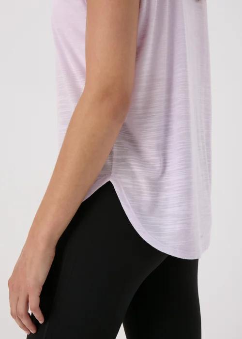 Souluxe Lilac V Neck T-Shirt - S Image 3