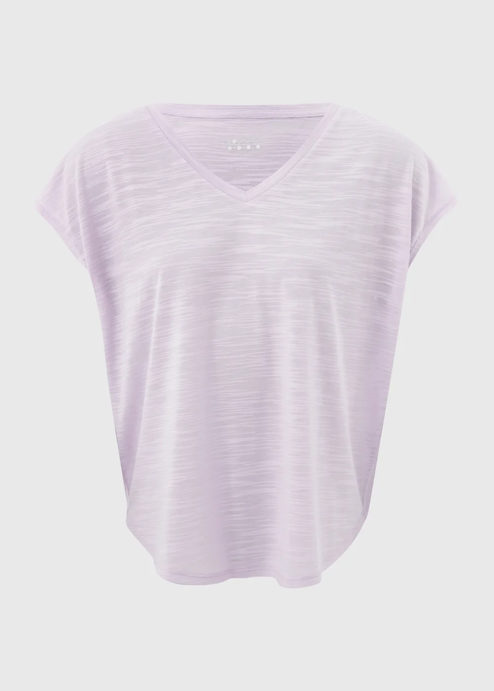 Souluxe Lilac V Neck T-Shirt - S Image 5