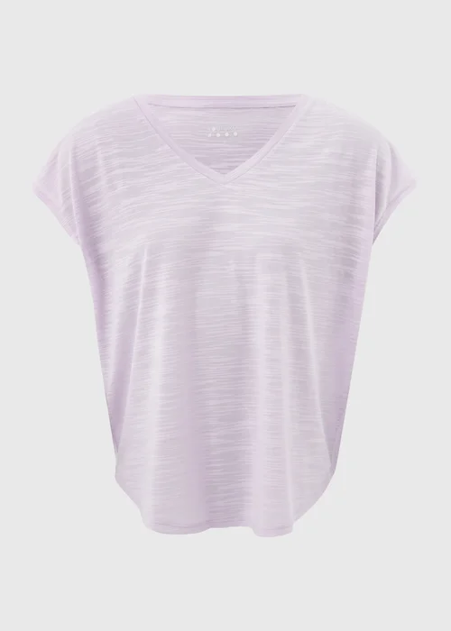 Souluxe Lilac V Neck T-Shirt - S Image 5