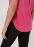 Souluxe Pink V Neck T-Shirt - Small Image 3