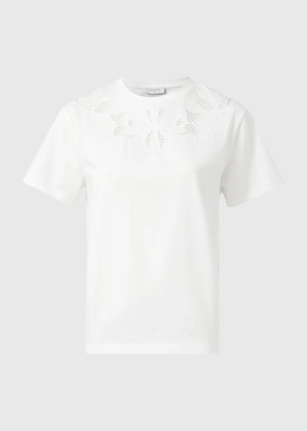 White Cutwork Design T-Shirt - Size 8 Image 5