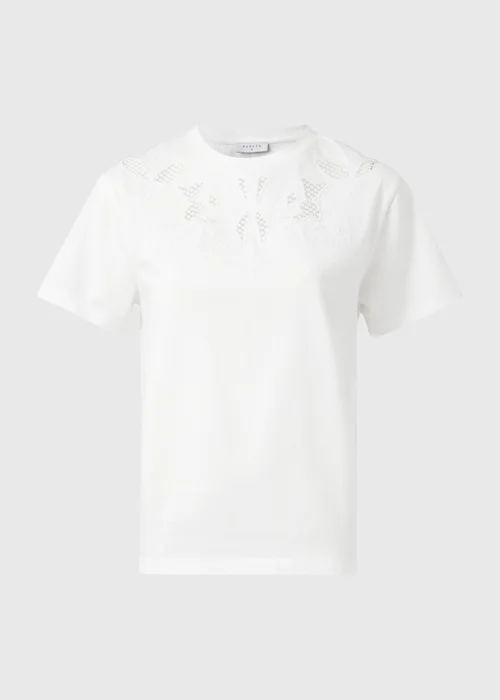 White Cutwork Design T-Shirt - Size 8 Image 5
