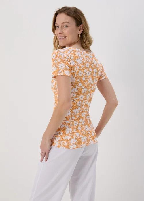 Orange Ditsy T-Shirt - 8 Image 2