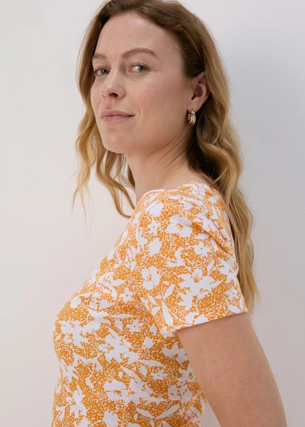 Orange Ditsy T-Shirt - 8 Image 3