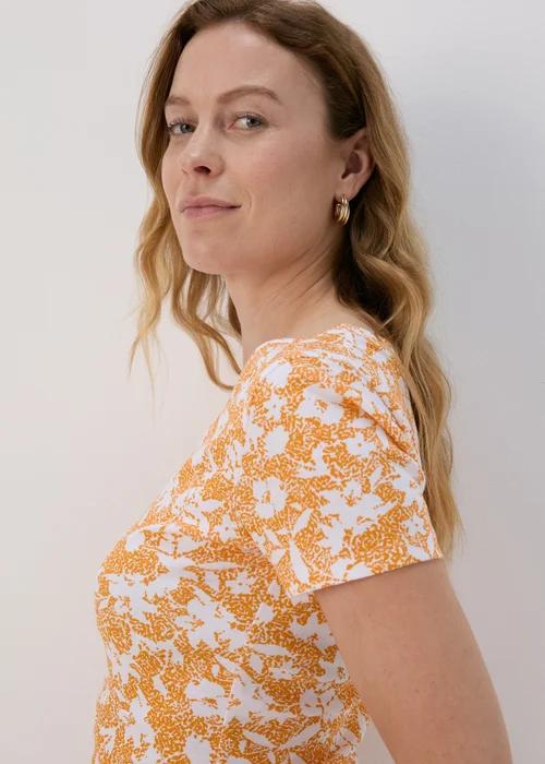 Orange Ditsy T-Shirt - 8 Image 3
