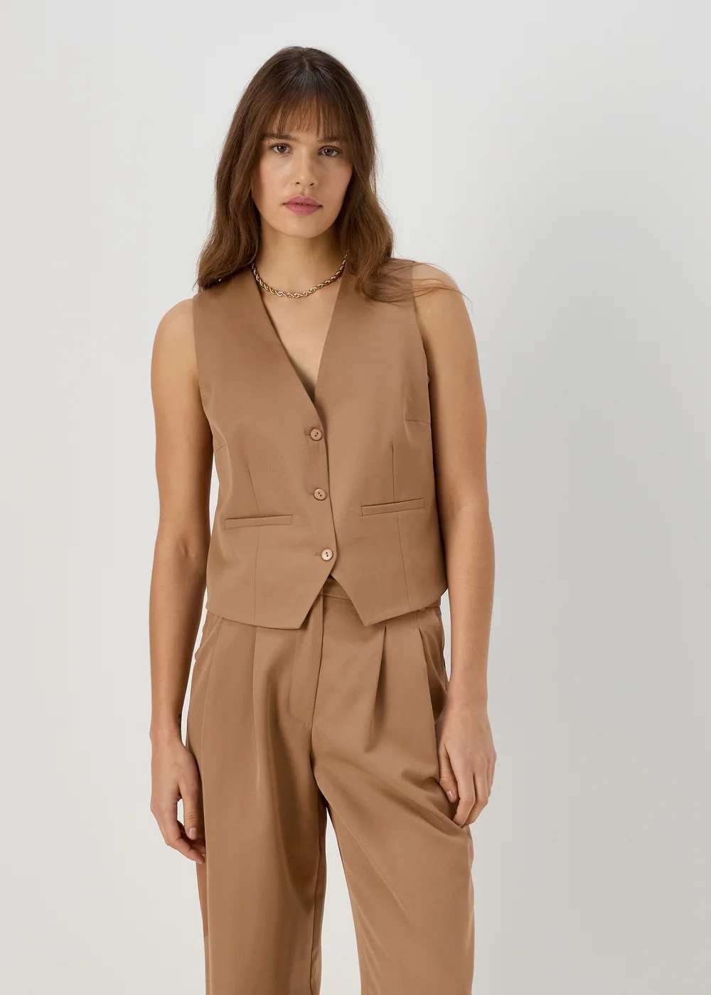Et Vous Beige Waistcoat - 8 Image 1