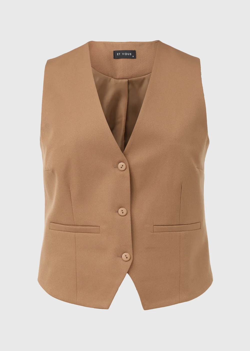 Et Vous Beige Waistcoat - 8 Image 5