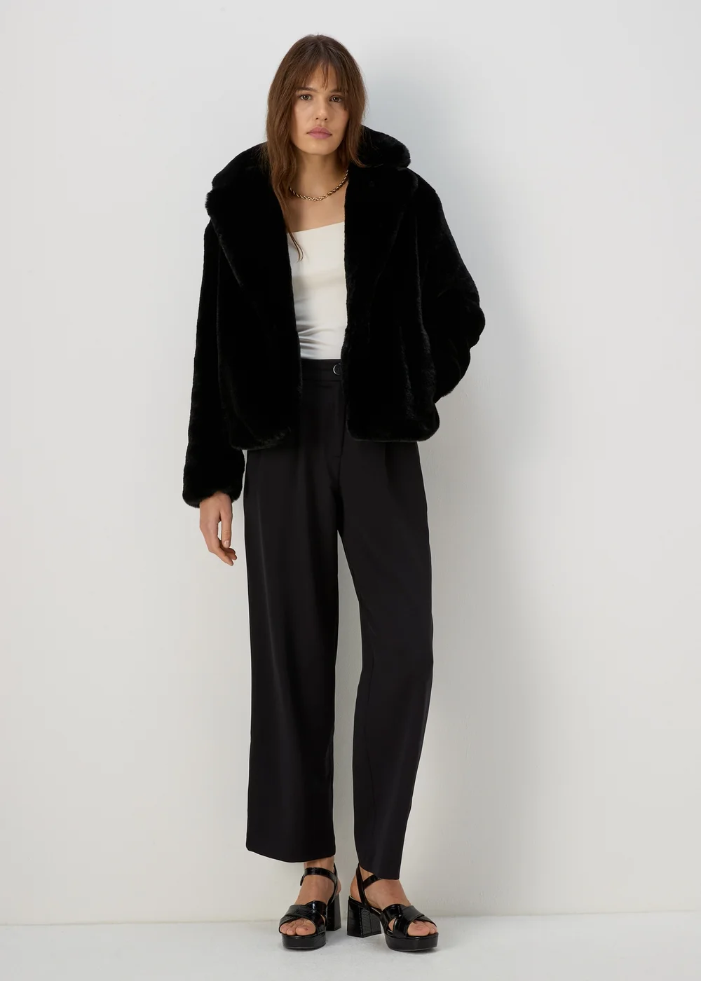 Et Vous Black Wide Leg Trousers - 8 Image 4