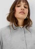 Et Vous Grey Textured Bomber Jacket - 8 Image 3