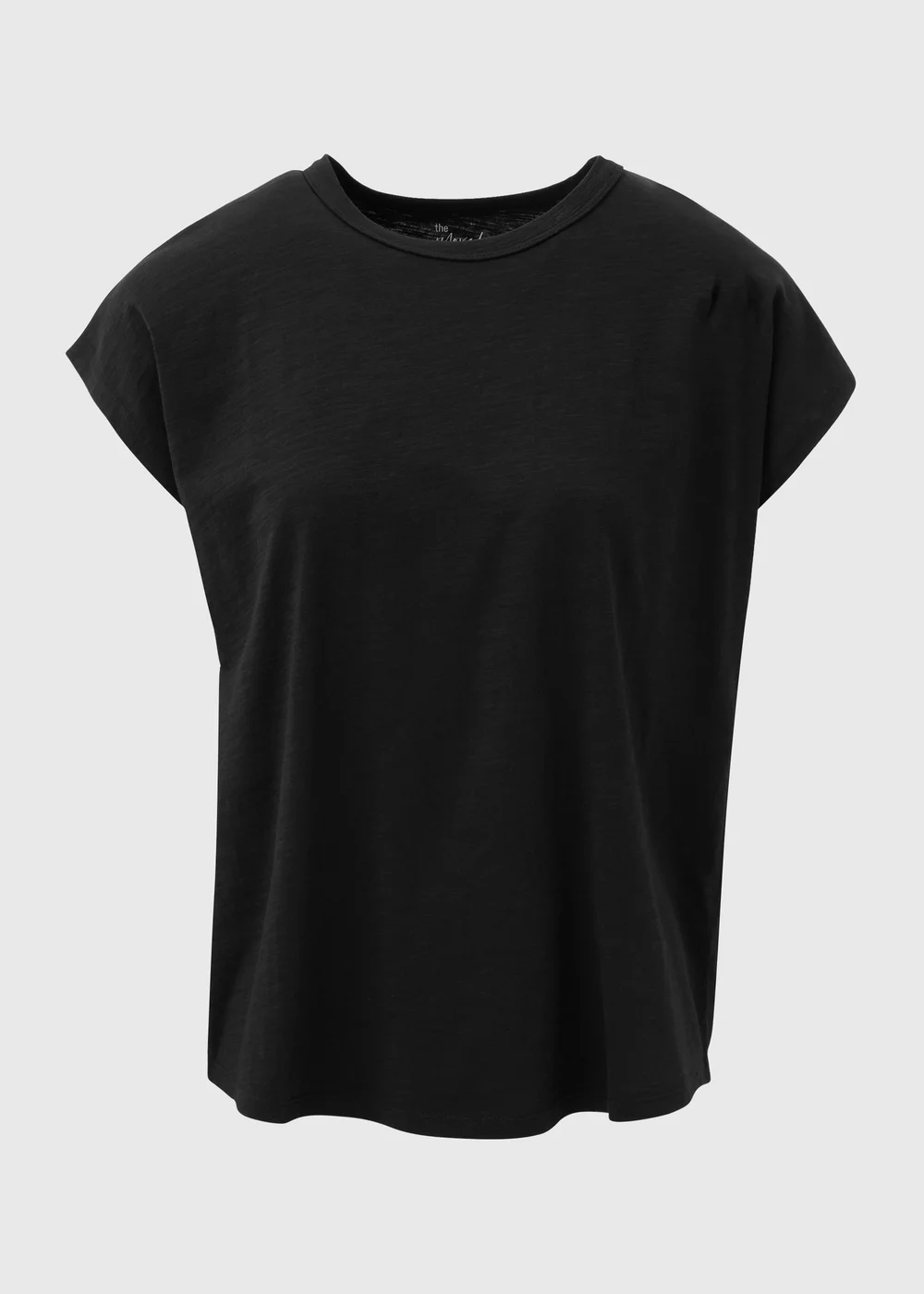 Black Plain Relaxed Fit T-Shirt - S Image 5