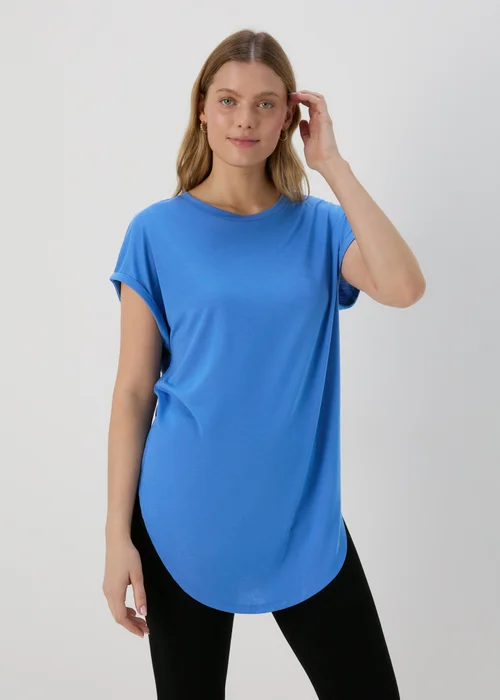 Blue Longline T-Shirt - S Image 1