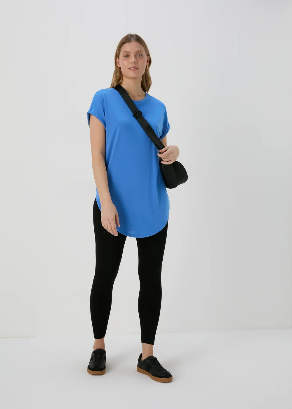 Blue Longline T-Shirt - S Image 4