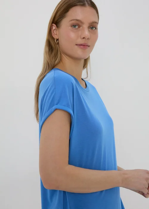 Blue Longline T-Shirt - S Image 3