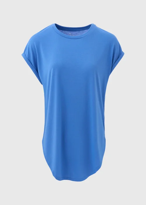 Blue Longline T-Shirt - S Image 5
