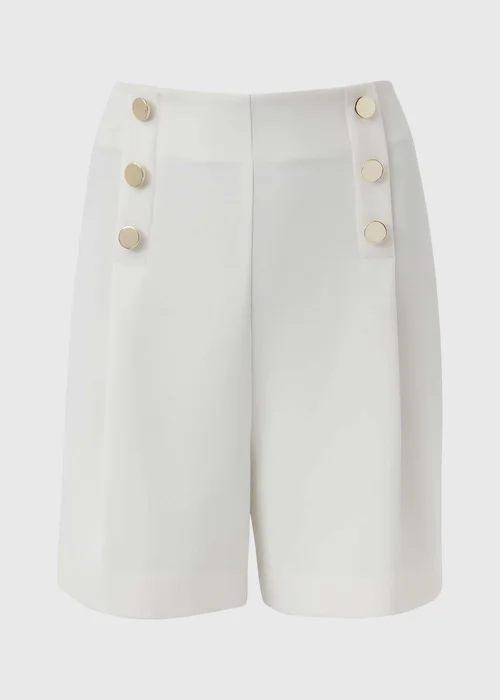 Et Vous White Button Shorts - 8 Image 5