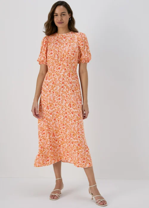 Et Vous Pink Floral Midi Tea Dress - 8 Image 1