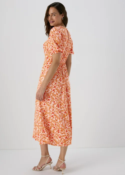 Et Vous Pink Floral Midi Tea Dress - 8 Image 2
