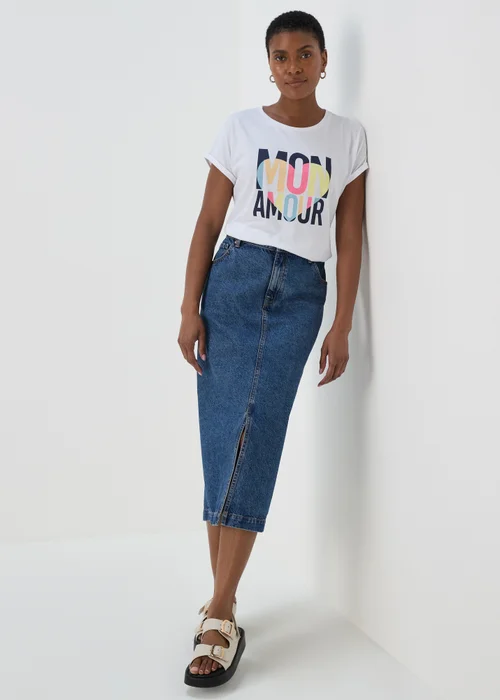 White Amour Slogan T-Shirt - S Image 4