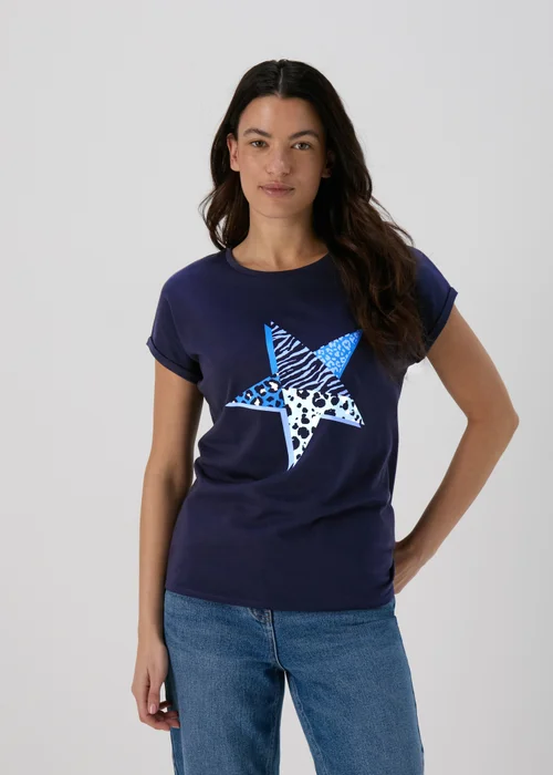 Navy Star T-Shirt - S Image 1