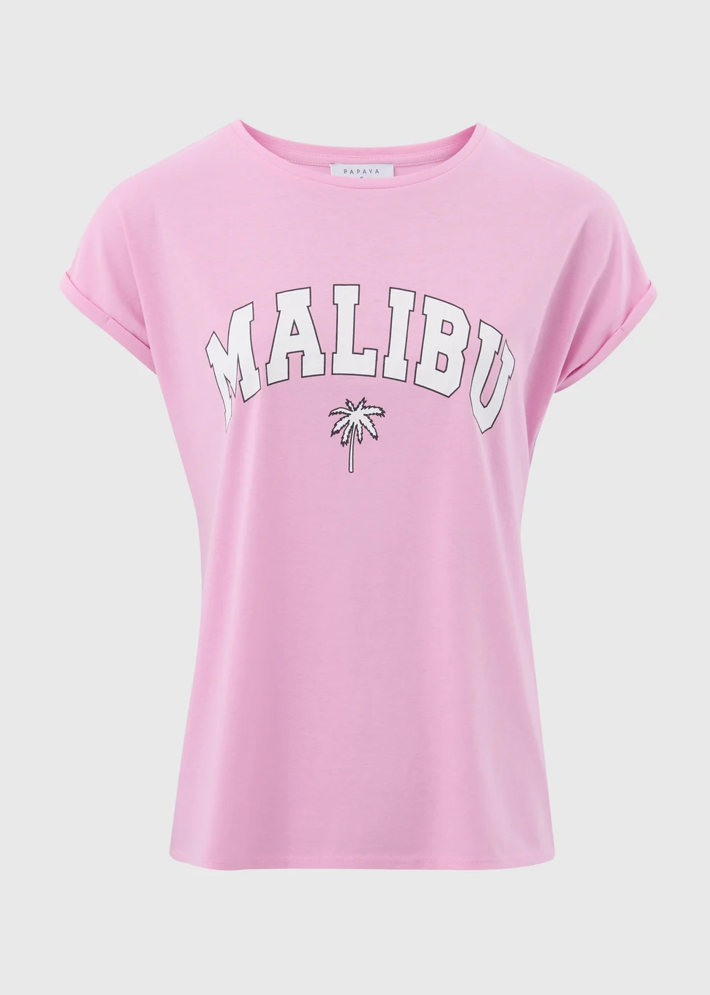 Pink Malibu Slogan T Shirt - S Image 5