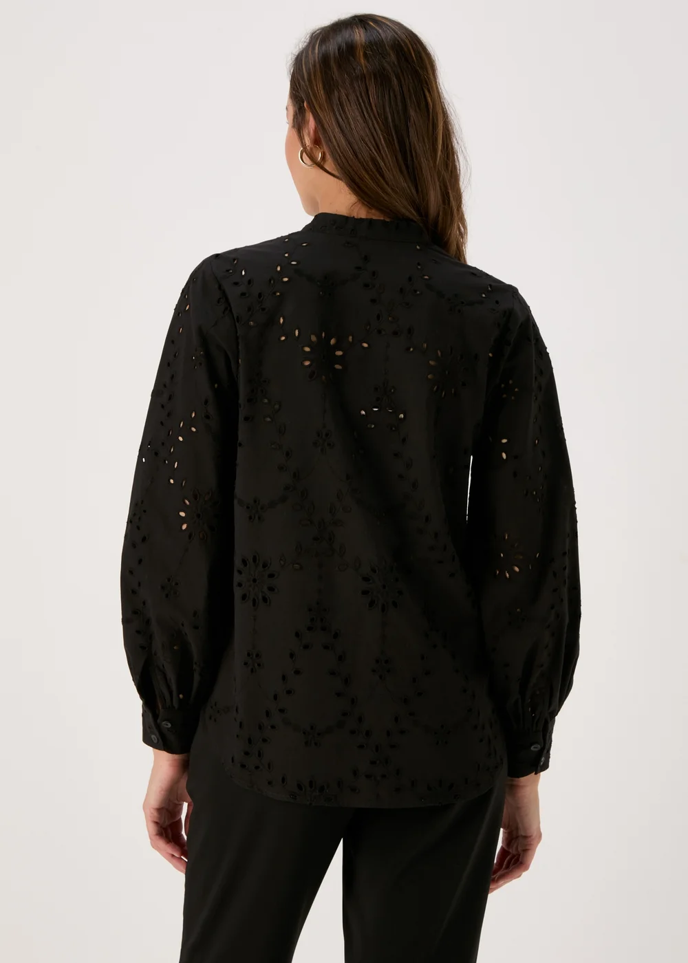 Et Vous Black Schiffli Shirt - 8 Image 2
