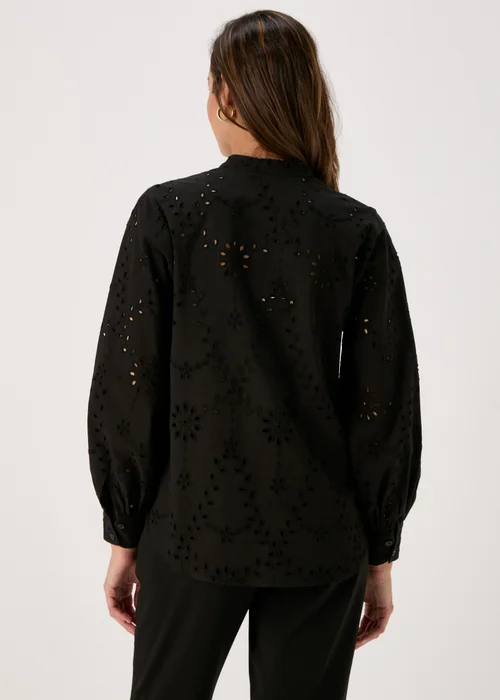 Et Vous Black Schiffli Shirt - 8 Image 2