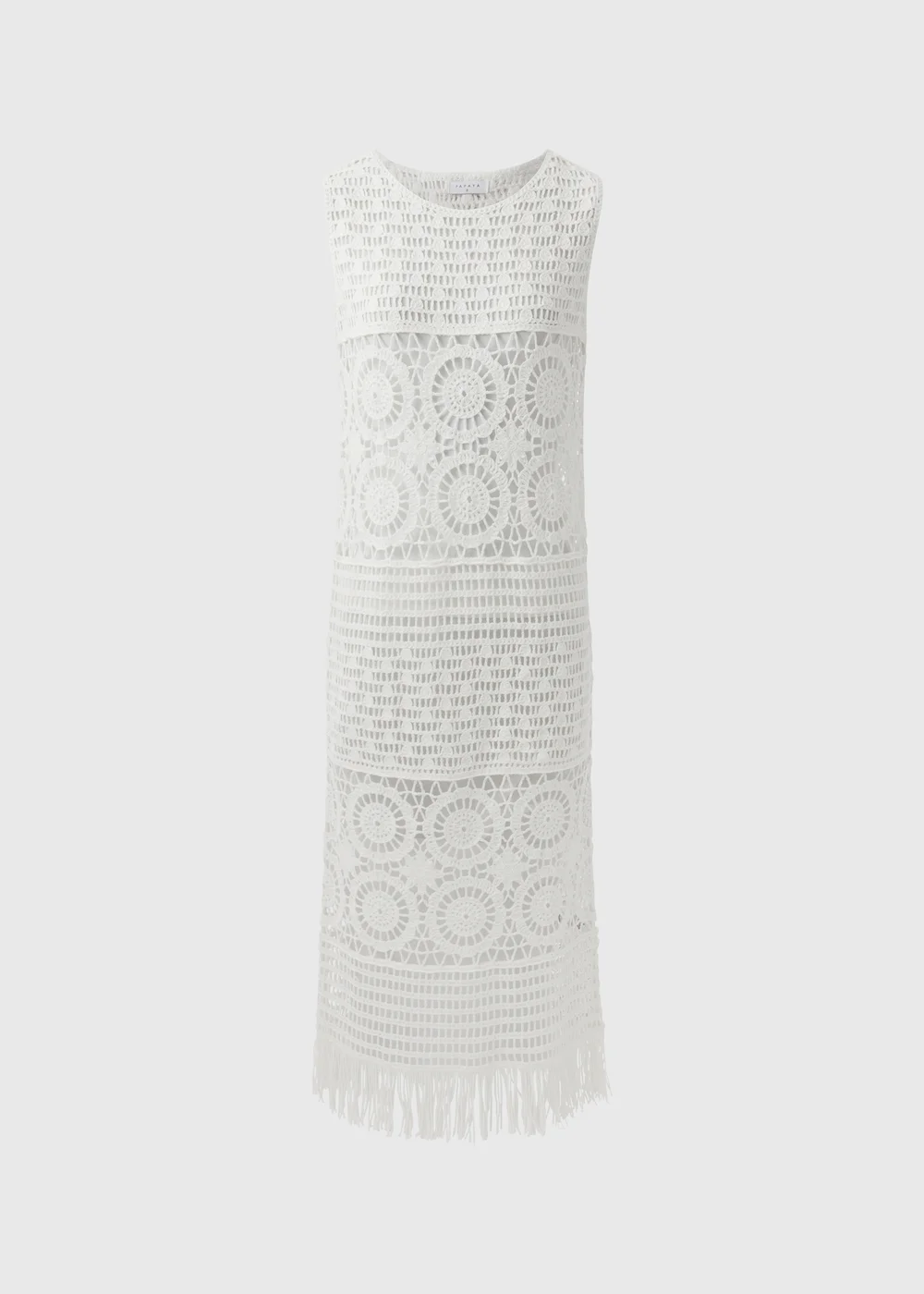 White Crochet Dress - 8 Image 4