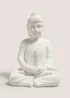 White Large Buddha Candle Holder (30.5cm x 18.5cm x 16.5cm) Image 1