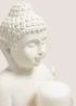 White Large Buddha Candle Holder (30.5cm x 18.5cm x 16.5cm) Image 2