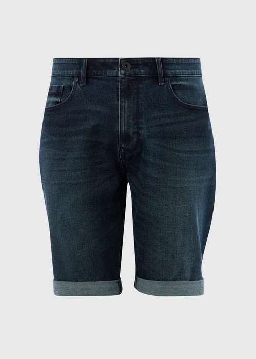 Dark Wash Stretch Denim Shorts - 30 Image 5