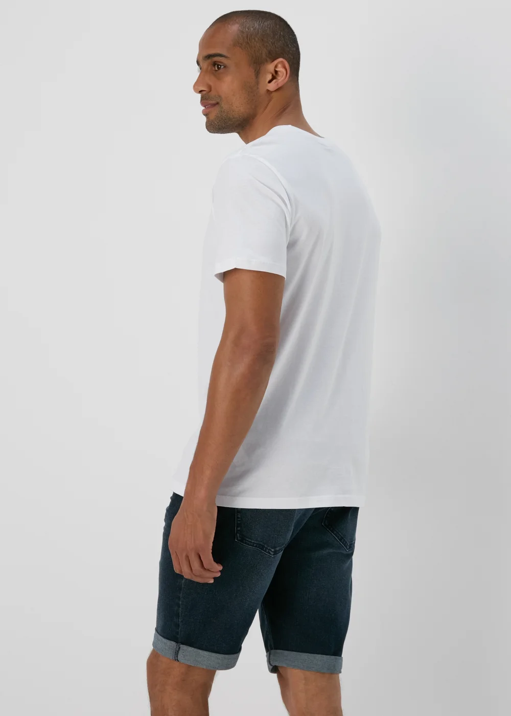 Dark Wash Stretch Denim Shorts - 30 Image 2