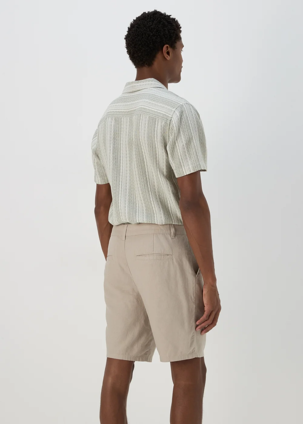 Stone Linen Chino Shorts - 30 Image 2