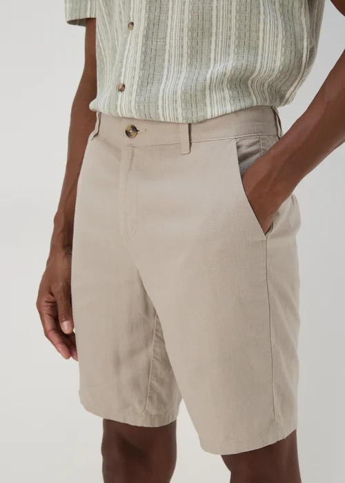 Stone Linen Chino Shorts - 30 Image 3
