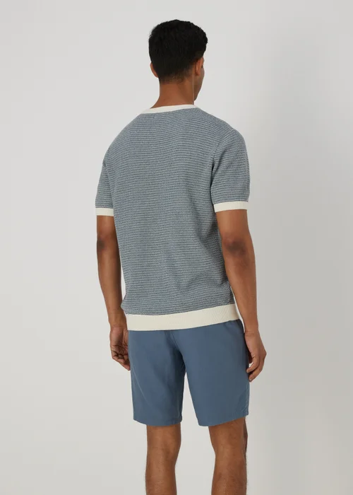 Blue Linen Chino Shorts - 30 Image 2