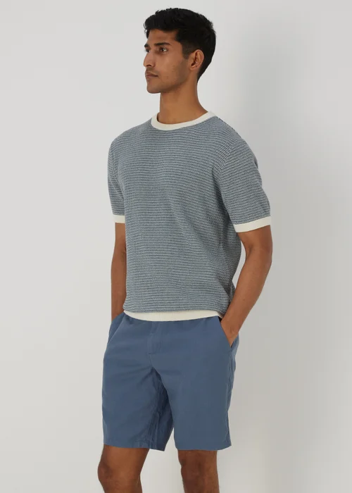 Blue Linen Chino Shorts - 30 Image 1