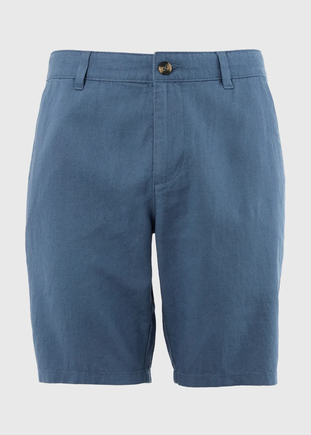 Blue Linen Chino Shorts - 30 Image 5