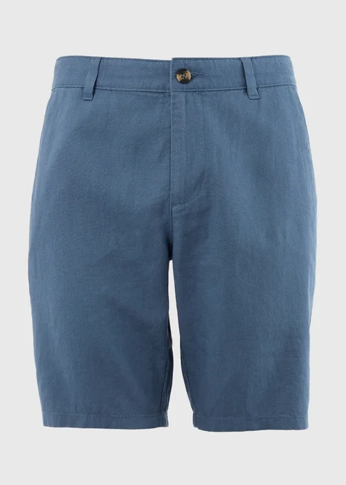 Blue Linen Chino Shorts - 30 Image 5