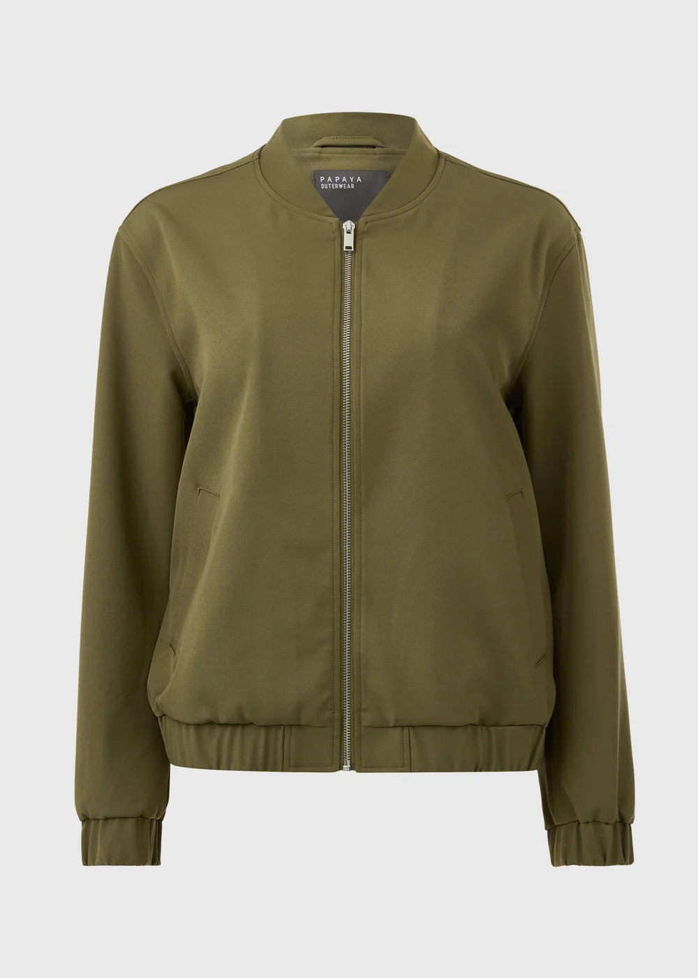 Papaya Petite Khaki Soft Bomber - 6 Image 5