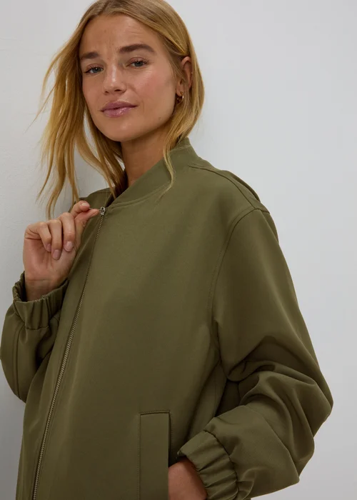 Papaya Petite Khaki Soft Bomber - 6 Image 1