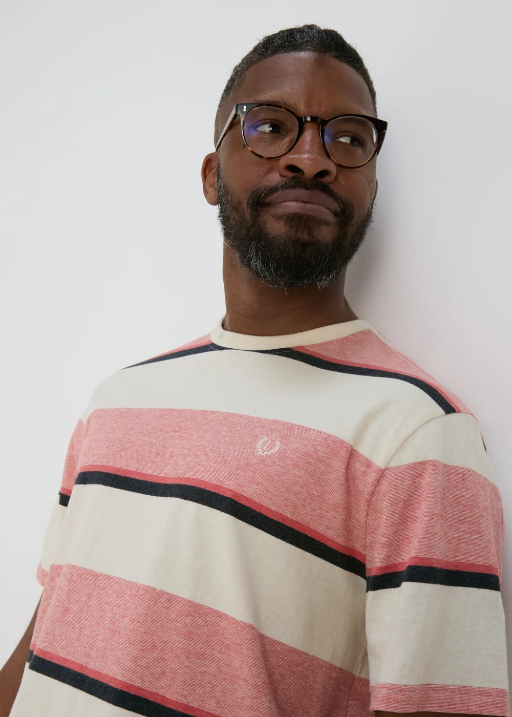 Pink Stripe Block T-Shirt - S Image 3