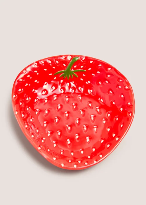 Red Strawberry Bowl (19cm x 19cm x 6.5cm) Image 1