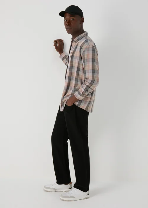 Black Washed Straight Fit Jeans - 30 R Image 4