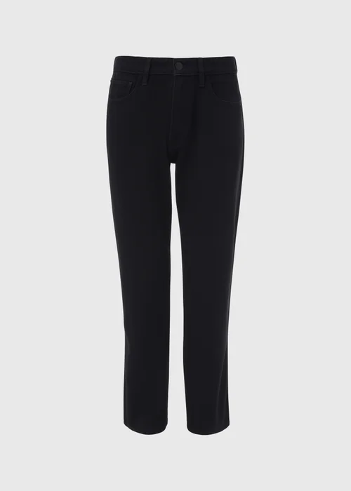Black Washed Straight Fit Jeans - 30 R Image 5