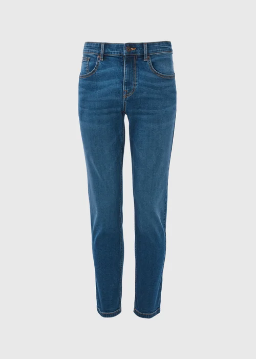 Mid Wash Comfort Fit Denim Jeans - 30 R Image 5