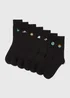 7 Pack Outdoor Embroidered Socks - Sizes 6 - 8.5 Image 1