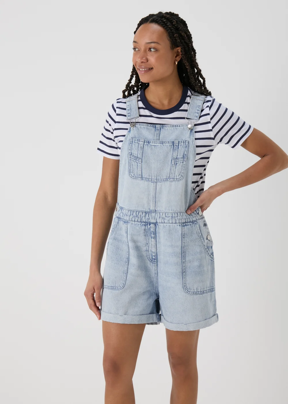 Lightwash Denim Playsuit - 8 Image 1