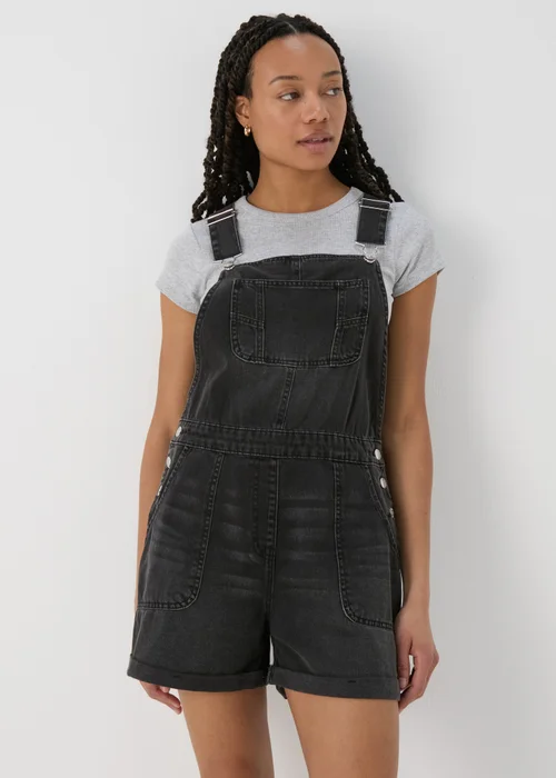 Black Denim Playsuit - 8 Image 1