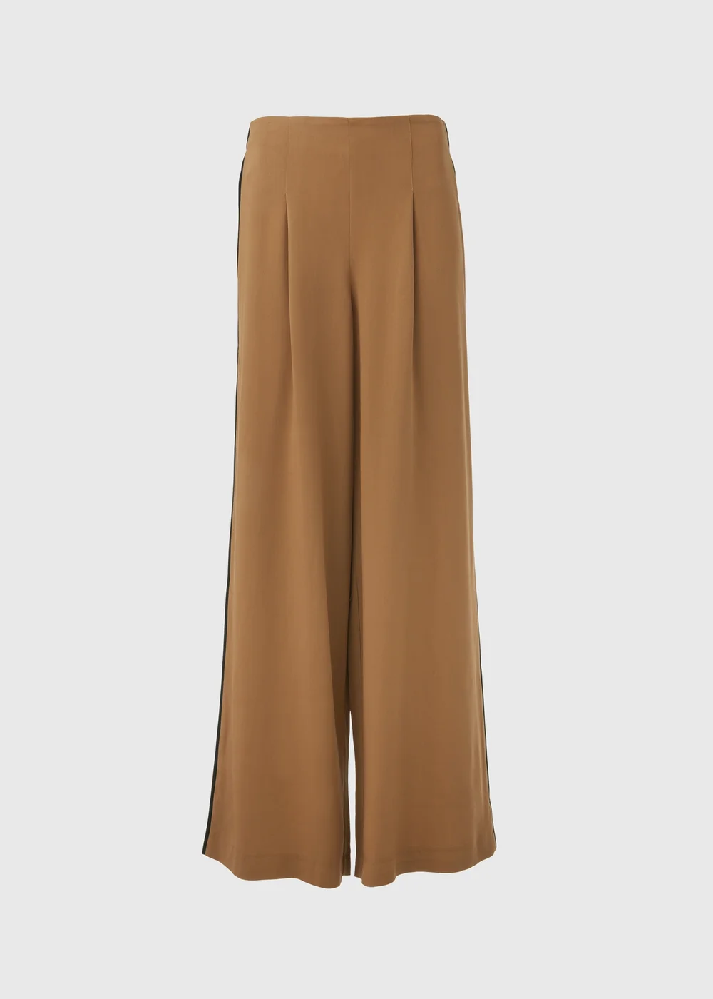 Et Vous Camel Wide Leg Side Stripe Bottoms - 8 Image 5