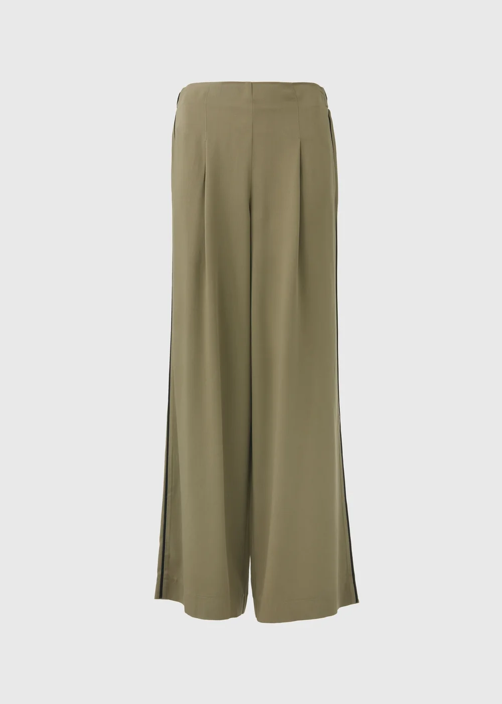 Et Vous Khaki Wide Leg Side Stripe Bottoms - 8 Image 5